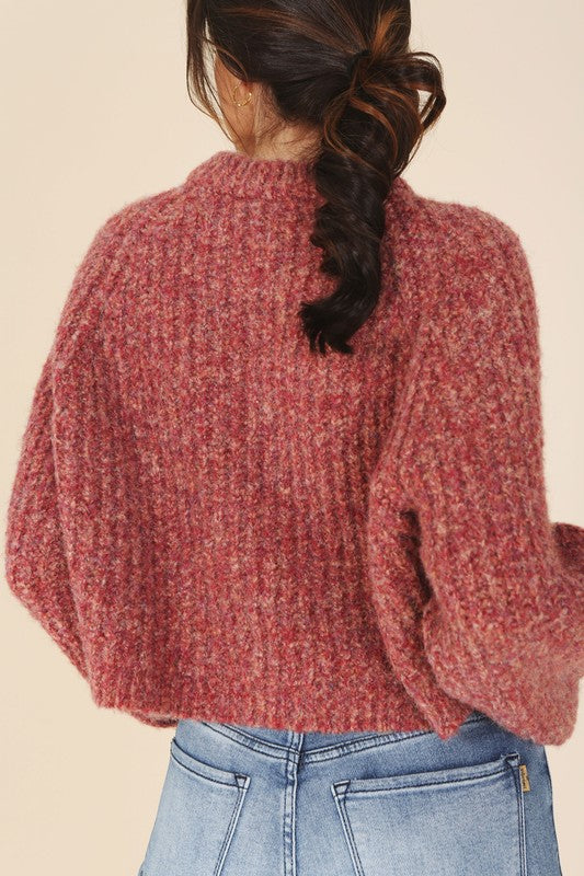 Melange Multi Color Sweater Top king-general-store-5710.myshopify.com