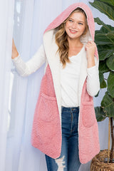 Faux Fur Sherpa Fleece Vest