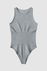 Round Neck Sleeveless Active Bodysuit