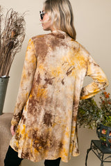 TIE DYE LONG CARDIGAN