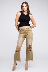 Distressed Vintage Washed Wide Leg Pants king-general-store-5710.myshopify.com