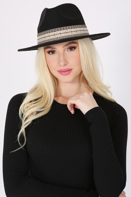 BOHO EMBROIDERED FEDORA HAT king-general-store-5710.myshopify.com