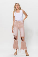 90's Vintage Crop Flare Jeans king-general-store-5710.myshopify.com