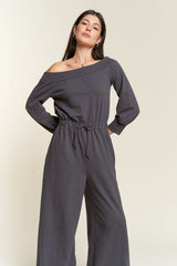 ONE SHOULDER TERRY JUMPSUIT king-general-store-5710.myshopify.com