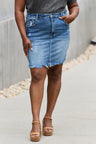 RISEN Amelia Full Size Denim Mini Skirt king-general-store-5710.myshopify.com