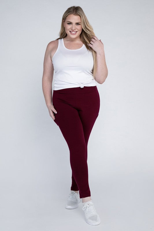 Plus Everyday Leggings with Pockets king-general-store-5710.myshopify.com