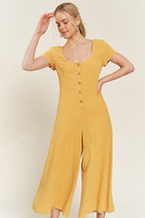 LINEN BUTTON DOWN JUMPSUIT king-general-store-5710.myshopify.com