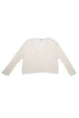 Variegated Rib V-Neck Sweater king-general-store-5710.myshopify.com