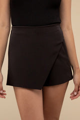 High Waist Chic Asymmetrical Skort