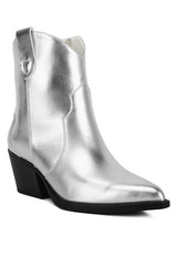 Wales Metallic Faux Leather Bootie king-general-store-5710.myshopify.com