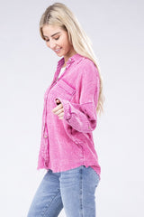 Washed Double Gauze Button Down Shirt king-general-store-5710.myshopify.com