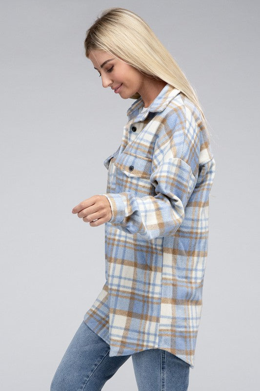 Plaid Shacket king-general-store-5710.myshopify.com