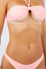 V-Shape Tied Halter Neckline Bikini