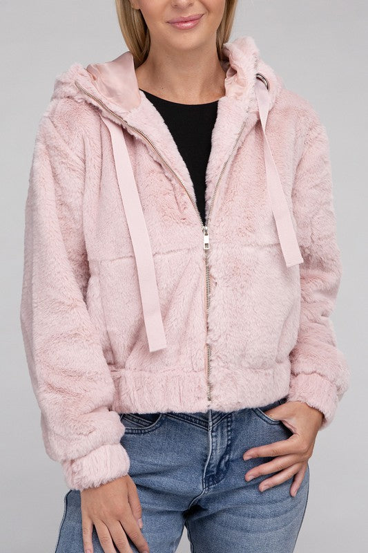 Fluffy Zip-Up Teddy Hoodie king-general-store-5710.myshopify.com