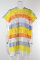 Slit Color Block V-Neck Cover-Up