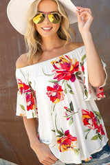 FLORAL OFF SHOULDER TOP