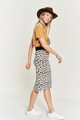 PLUS ANIMAL PRINT SWEATER SKIRT king-general-store-5710.myshopify.com