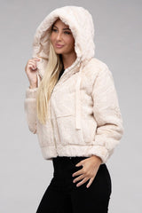 Fluffy Zip-Up Teddy Hoodie king-general-store-5710.myshopify.com