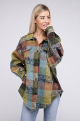 Loose Fit Buttoned Down Check Shirt Jacket king-general-store-5710.myshopify.com