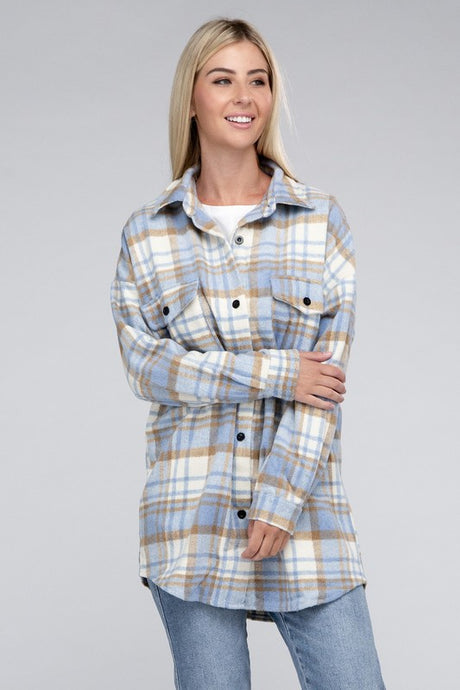 Plaid Shacket king-general-store-5710.myshopify.com