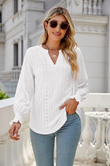 V-Neck Long Sleeve Top