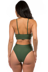 High Waist Ruched Detail Bikini