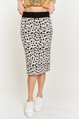 PLUS ANIMAL PRINT SWEATER SKIRT king-general-store-5710.myshopify.com