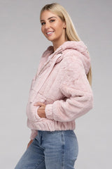 Fluffy Zip-Up Teddy Hoodie king-general-store-5710.myshopify.com