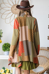 Multicolor Polka Dot Print Cardigan king-general-store-5710.myshopify.com