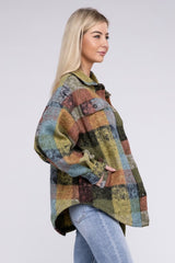 Loose Fit Buttoned Down Check Shirt Jacket king-general-store-5710.myshopify.com