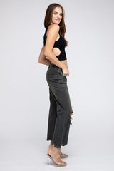 Distressed Vintage Washed Wide Leg Pants king-general-store-5710.myshopify.com