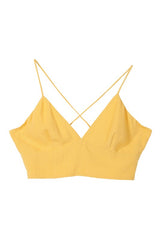 Yellow Crop Tank Top king-general-store-5710.myshopify.com