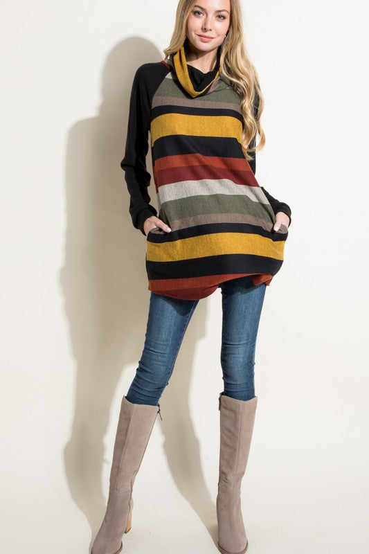 TURTLE NECK TUNIC TOP