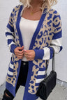 Leopard Open Front Long Sleeve Cardigan