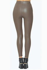 Plus Fleece Lined Skinny PU Leggings