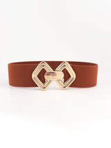 Geometric Buckle Elastic Wide Belt king-general-store-5710.myshopify.com