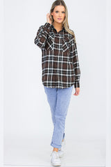 BOYFRIEND Fit Checker Plaid Flannel Long Sleeve king-general-store-5710.myshopify.com