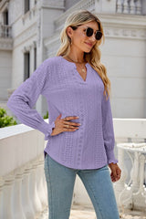 V-Neck Long Sleeve Top