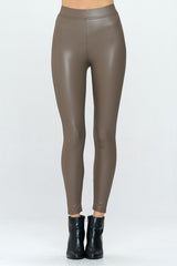 Fleece Lined Skinny PU Leggings