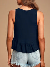 V-Neck Wide Strap Tank