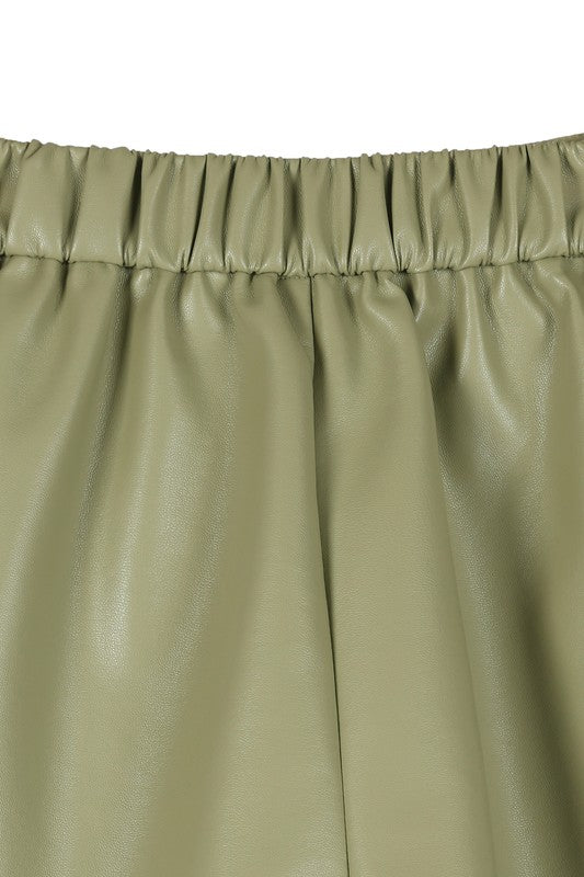 Vegan Leather Fashion Shorts king-general-store-5710.myshopify.com