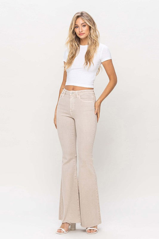 High Rise Super Flare Stretchy Jeans