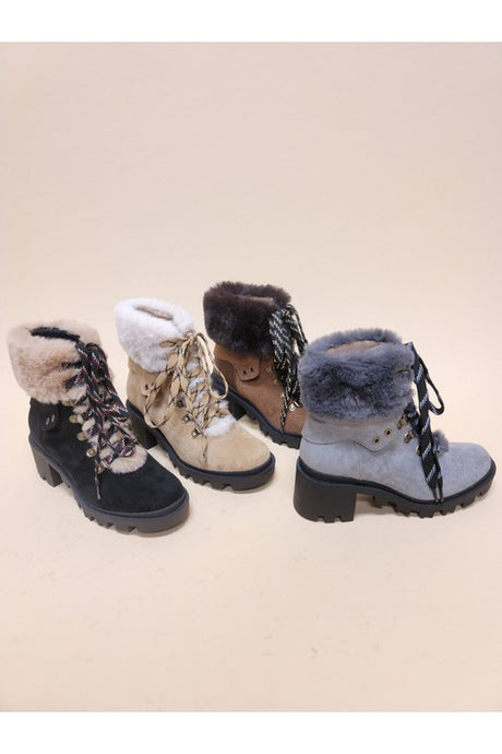 Vini-Fur Combat Booties king-general-store-5710.myshopify.com