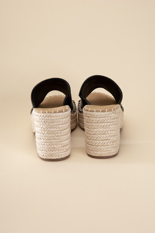 LOCK-1 Espadrille Mule Heels king-general-store-5710.myshopify.com