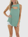 Cutout Round Neck Tank