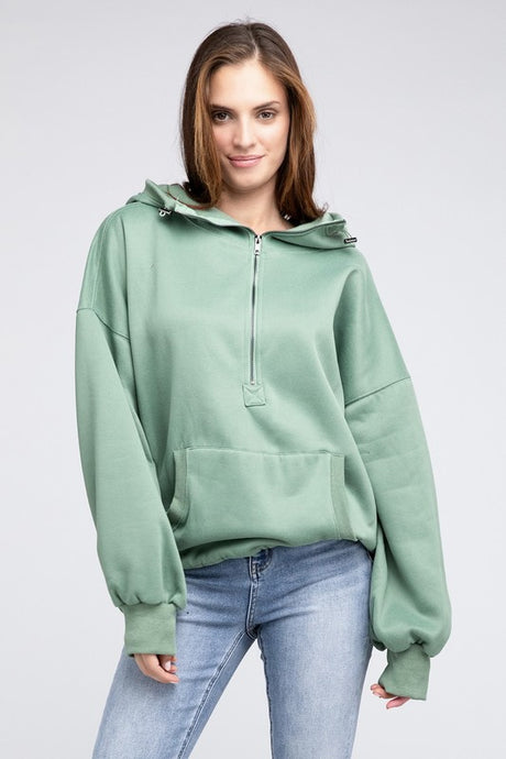 Stitch Detailed Elastic Hem Hoodie king-general-store-5710.myshopify.com