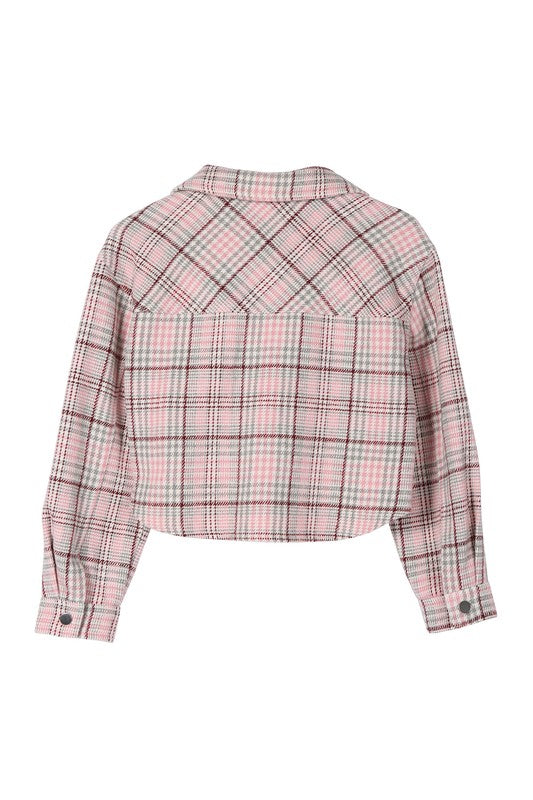 Plaid crop jacket king-general-store-5710.myshopify.com