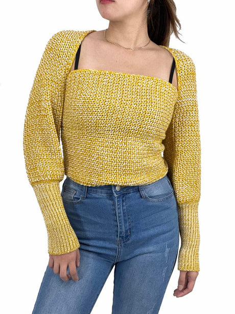 Off Shoulder Wrap Bolero Sweater king-general-store-5710.myshopify.com