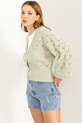 Days Together Pointelle Sweater Cardigan king-general-store-5710.myshopify.com