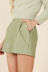 Vegan Leather Fashion Shorts king-general-store-5710.myshopify.com